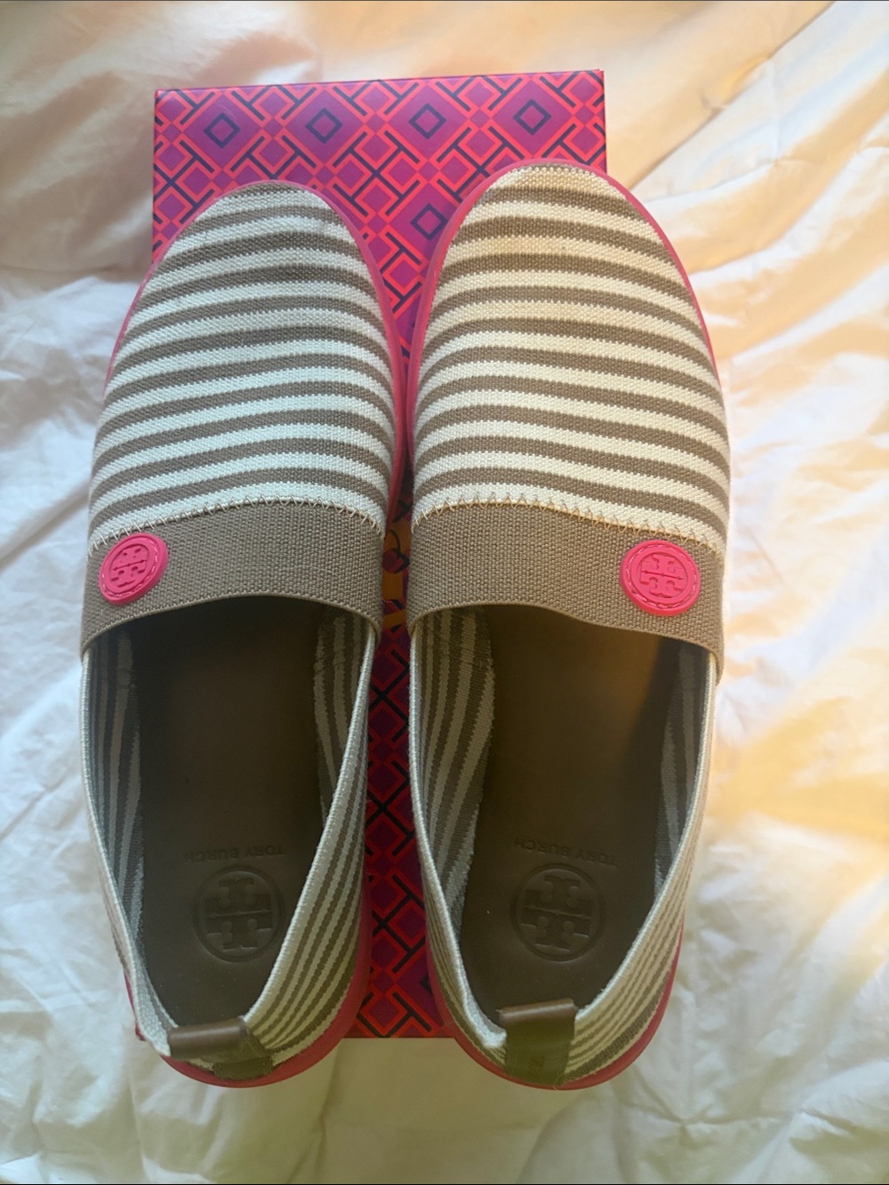 Tory Burch Bougainville Pink Micah Slip-On Sneaker